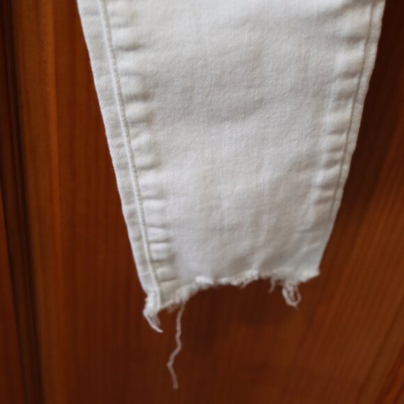 Levis 721 High Rise Skinny White Jeans 24 - Picture 6 of 16